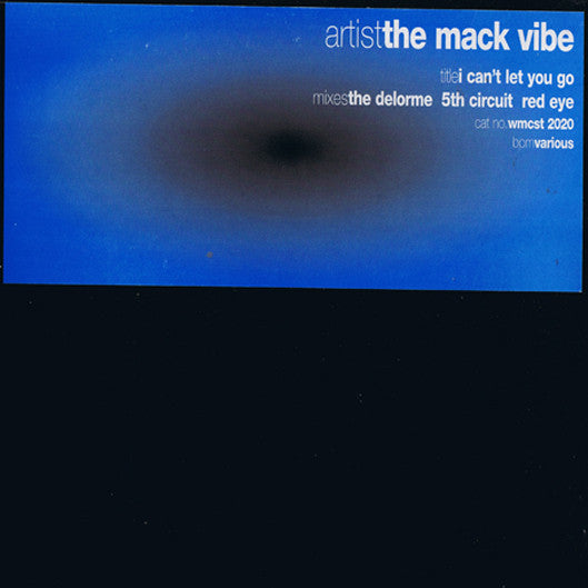 The Mack Vibe Featuring Jacqueline : I Can't Let You Go (2x12", Promo)