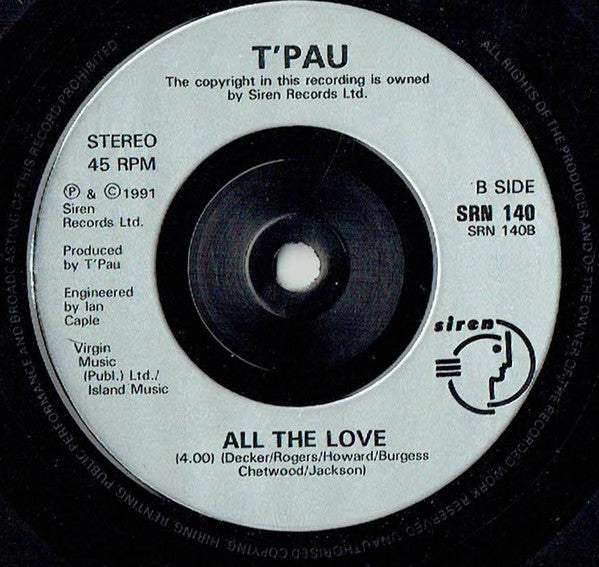 T'Pau : Whenever You Need Me (7", Single, Sil)