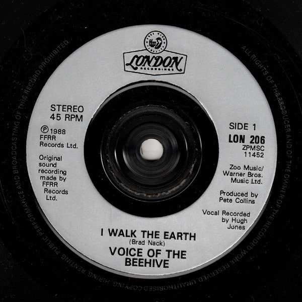 Voice Of The Beehive : I Walk The Earth (7", Single)
