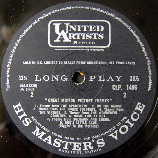 Various : Original Sound Tracks And Hit Music From Great Motion Picture Themes (LP, Comp, Mono, RE, RP)