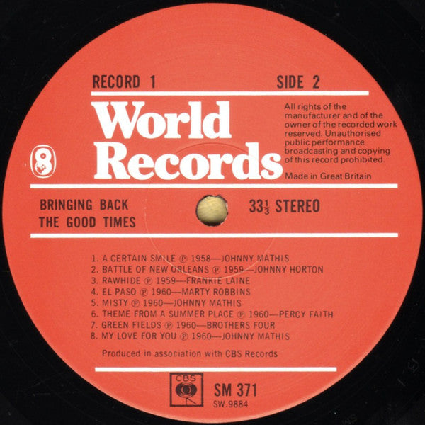 Various : Bringing Back The Good Times (6xLP, Comp + Box, Club)