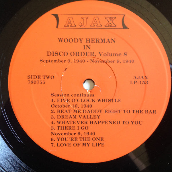 Woody Herman : In Disco Order, Volume 8 (LP, Comp, Mono)