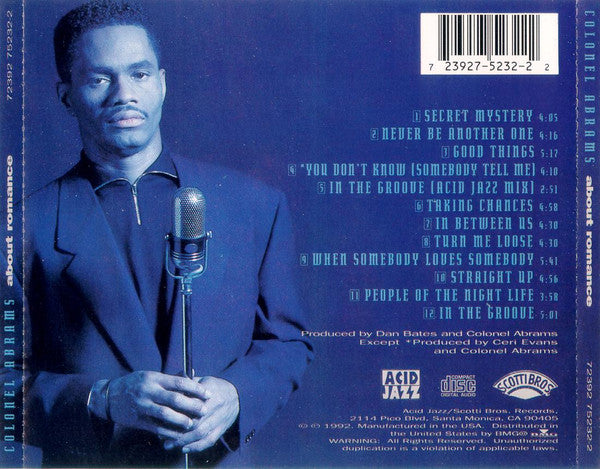 Colonel Abrams : About Romance (CD, Album)