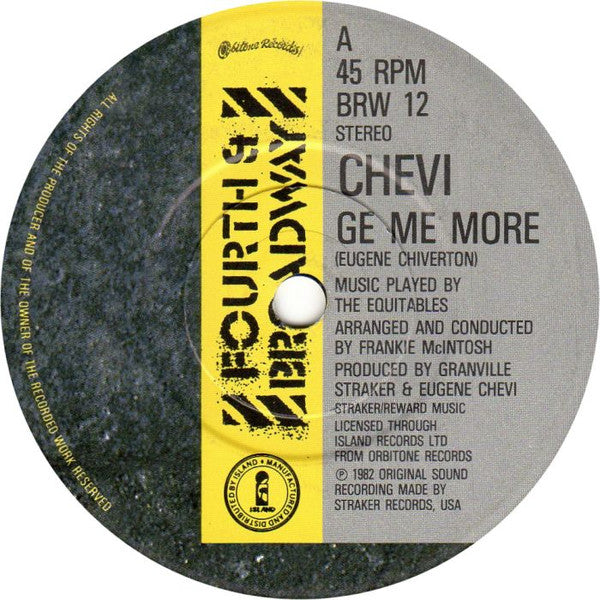 Chevi : Ge Me More (7", Single)