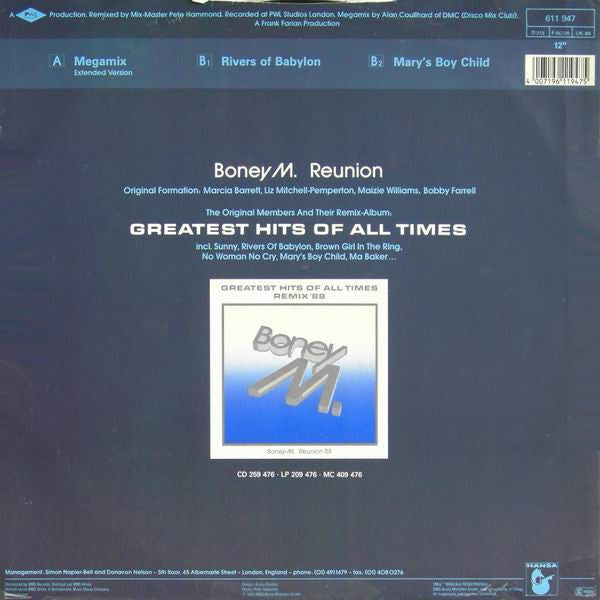 Boney M. : Megamix (12", Single)