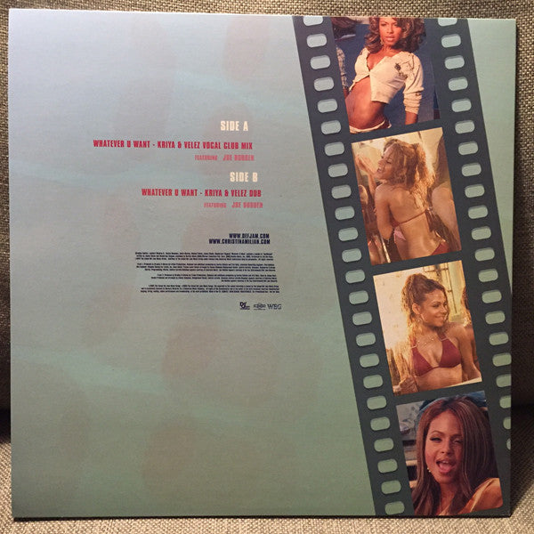 Christina Milian : Whatever U Want (12", Single, Promo)