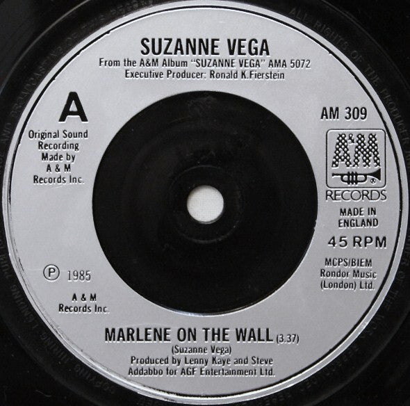 Suzanne Vega : Marlene On The Wall (7", Single, Gre)
