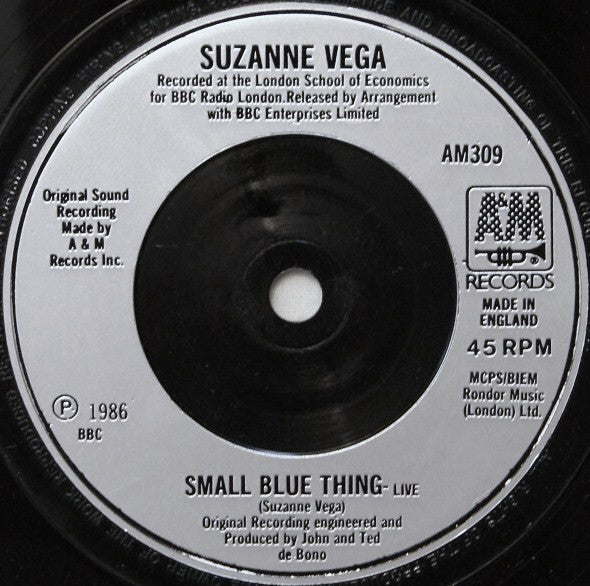 Suzanne Vega : Marlene On The Wall (7", Single, Gre)