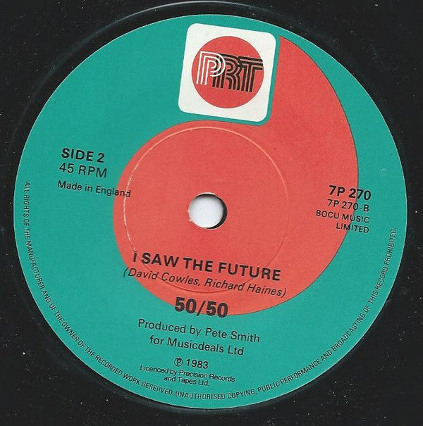 50/50 (6) : Talk Too Much (7", Single)