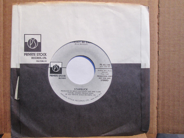 Starbuck (2) : Everybody Be Dancin' (7", Mono, Promo)