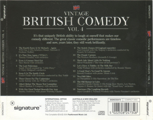 Various : Vintage British Comedy Vol 4 (CD, Comp)