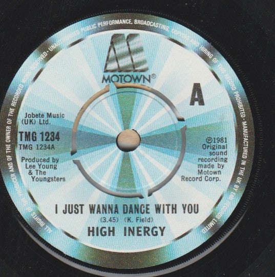 High Inergy : I Just Wanna Dance With You (7", Single)