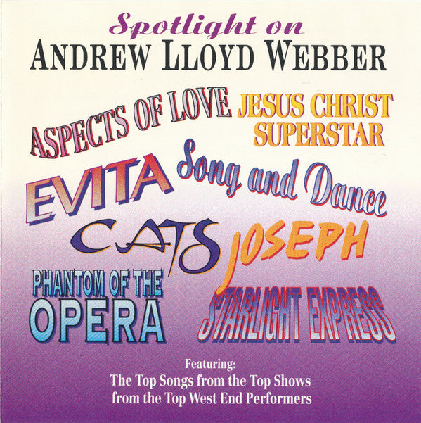 Various : Spotlight On Andrew Lloyd Webber (CD, Comp, RE)