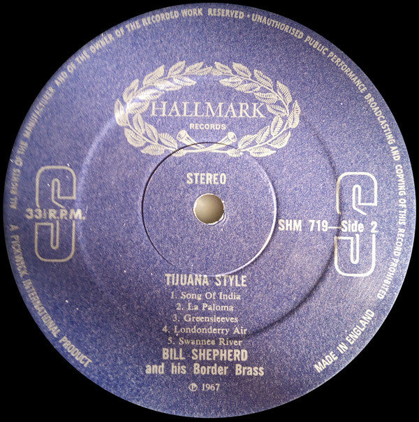 Bill Shepherd And His Border Brass : Tijuana Style (LP)