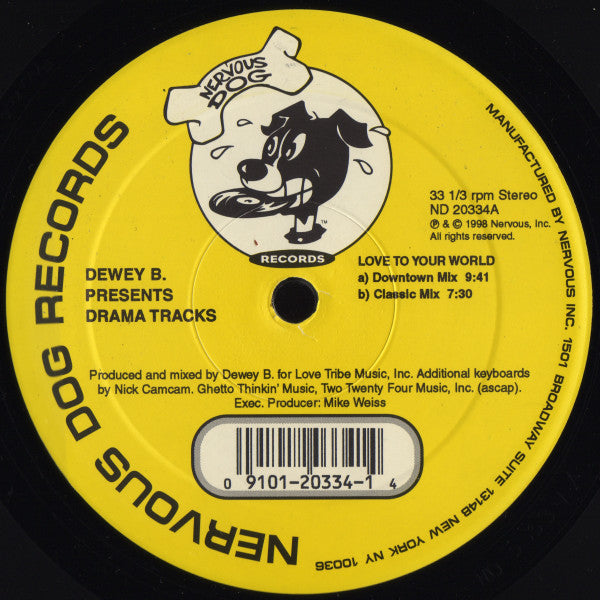 Dewey B. : Drama Tracks (12")
