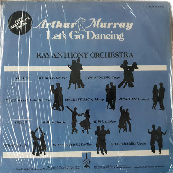 Arthur Murray, Ray Anthony & His Orchestra : Let's Go Dancing (LP, Gre)