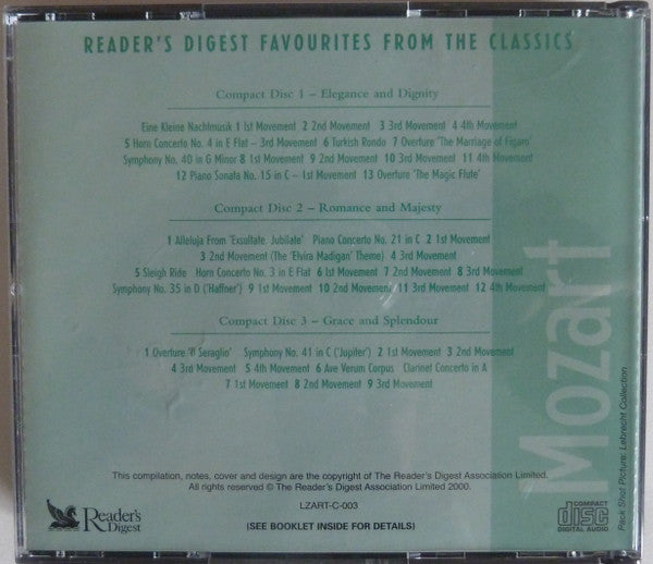Wolfgang Amadeus Mozart : Favourites From The Classics (3xCD, Comp)