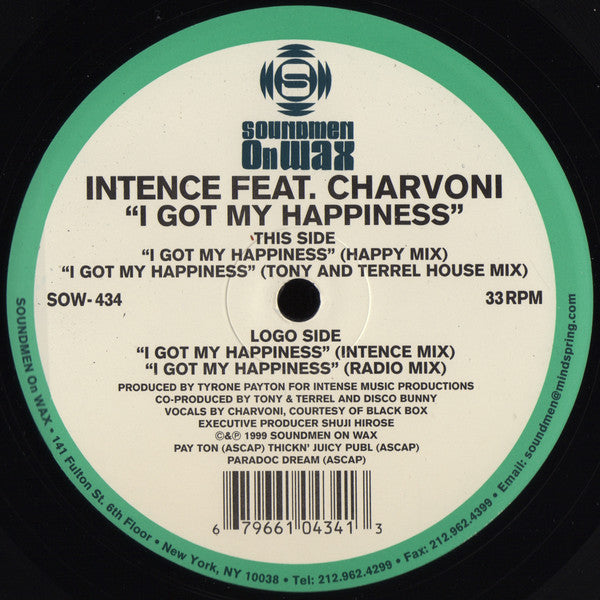 Intense (2) Feat. Charvoni : I Got My Happiness (12")
