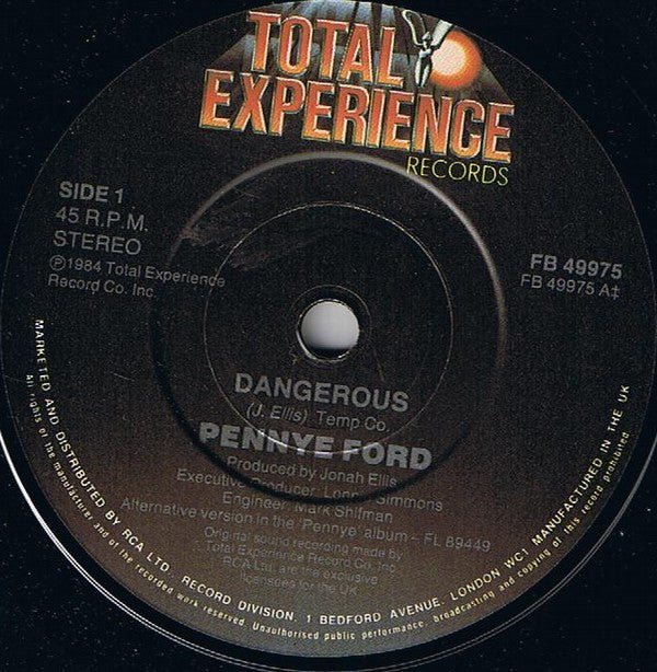 Penny Ford : Dangerous (7", Single)