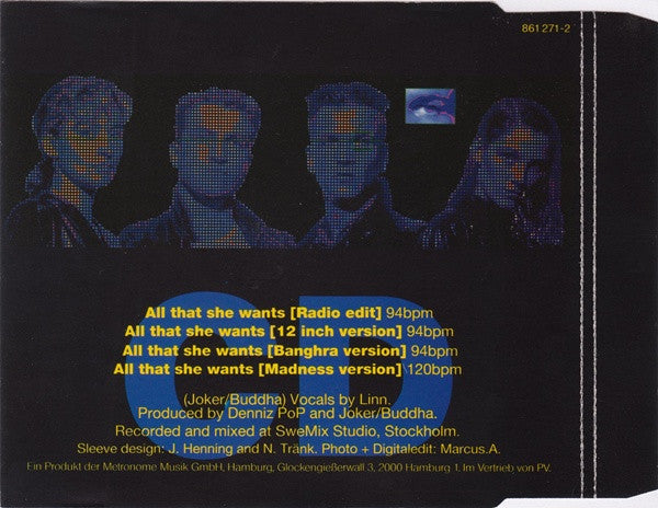 Ace Of Base : All That She Wants (CD, Single)
