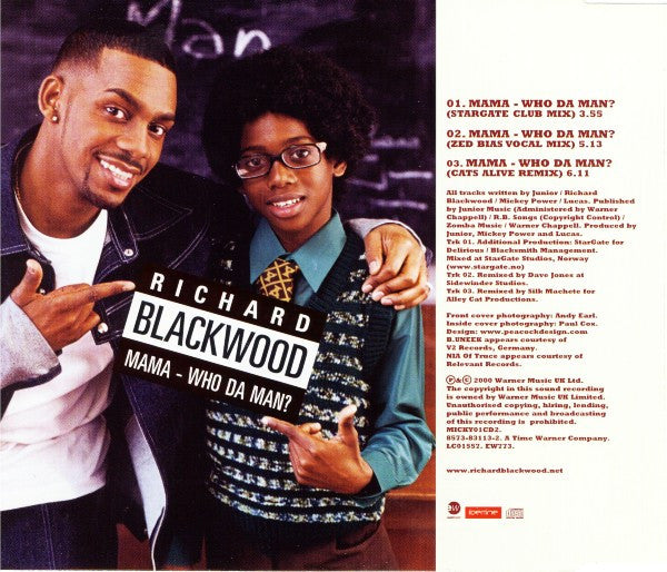 Richard Blackwood : Mama - Who Da Man? (CD, Maxi, CD2)