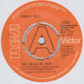 Charlie Rich : She Called Me Baby (7", Promo)