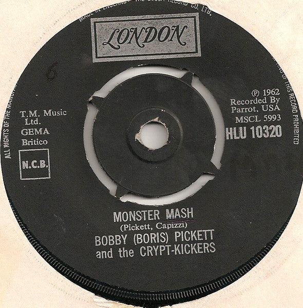 Bobby (Boris) Pickett And The Crypt-Kickers : Monster Mash (7", Single, RE)