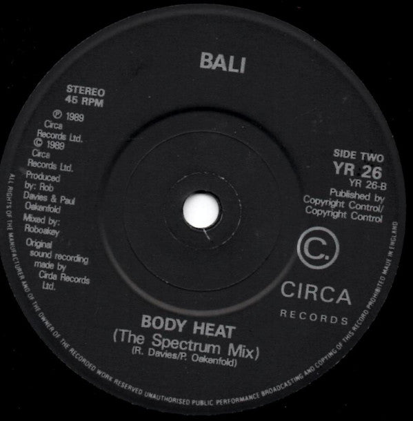 Bali : Love To Love You Baby (7")