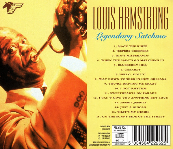 Louis Armstrong : Legendary Satchmo (CD, Comp)