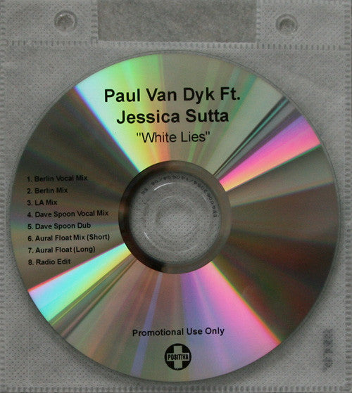 Paul Van Dyk Ft. Jessica Sutta : White Lies (CDr, Single, Promo)