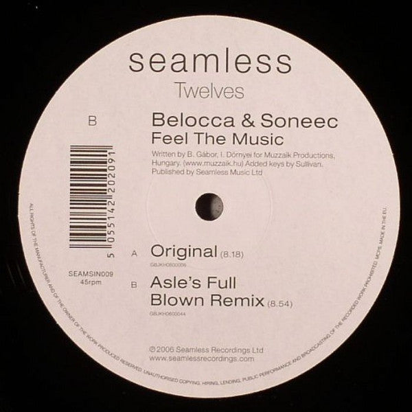 Belocca & Soneec : Feel The Music (12")
