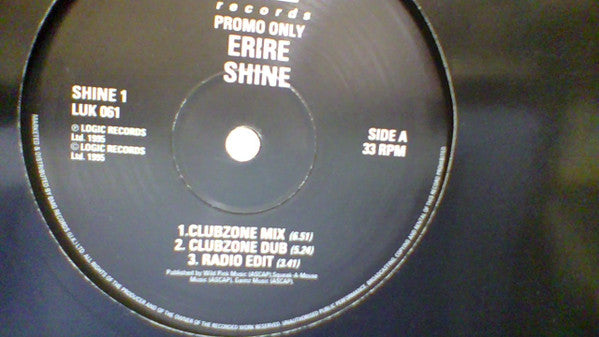 Erire : Shine (12", Promo)