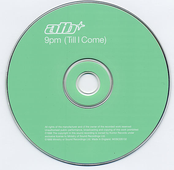 ATB : 9pm (Till I Come) (CD, Single)
