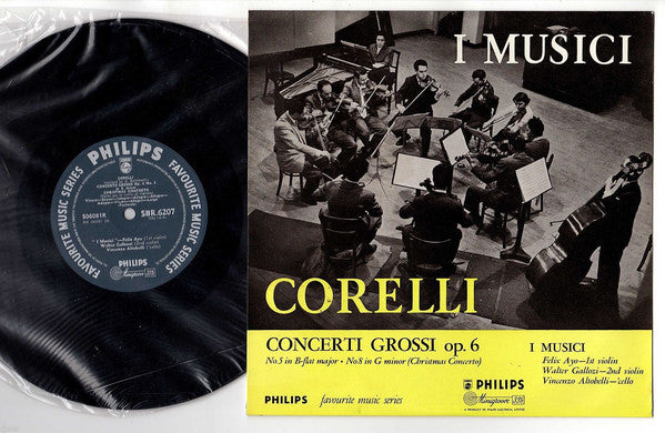 Arcangelo Corelli / I Musici, Félix Ayo, Walter Gallozzi, Enzo Altobelli : Concerti Grossi Op. 6 (10", Mono)