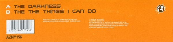 Jeremy Sylvester : The Darkness / The Things I Can Do (12")