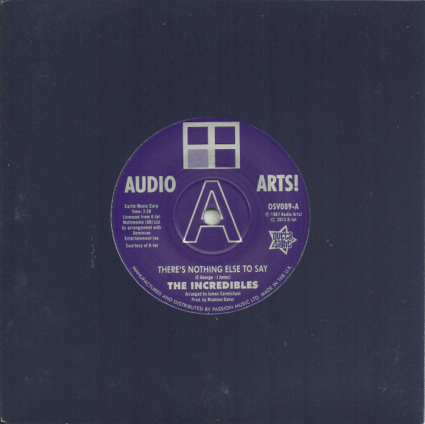 The Incredibles (2) / Audio Arts Strings : There's Nothing Else To Say (7", Promo, RE)
