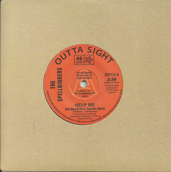 The Spellbinders : Help Me (Get Myself Back Together Again) / Chain Reaction (7", Single, RE)