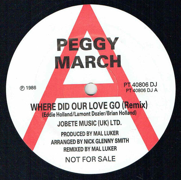 Peggy March : Where Did Our Love Go (12", Single, Promo)