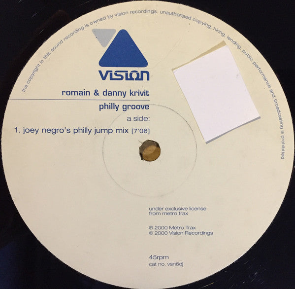 DJ Romain & Danny Krivit : Philly Groove (12", Promo)