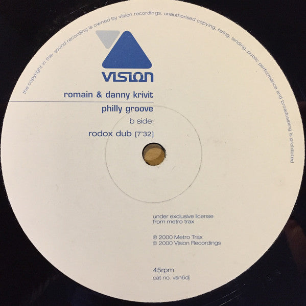 DJ Romain & Danny Krivit : Philly Groove (12", Promo)