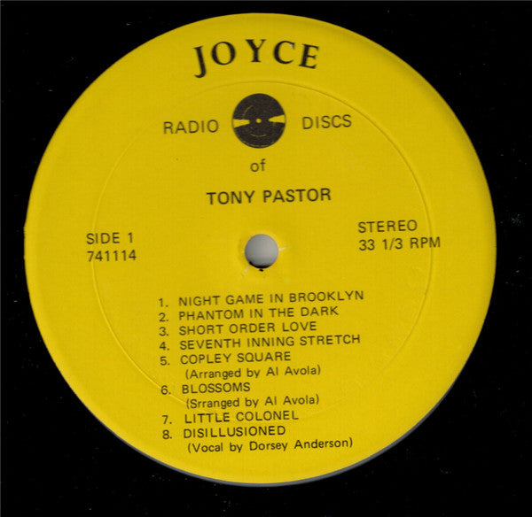 Tony Pastor : The Radio Discs Of Tony Pastor 1940 (LP, Comp)