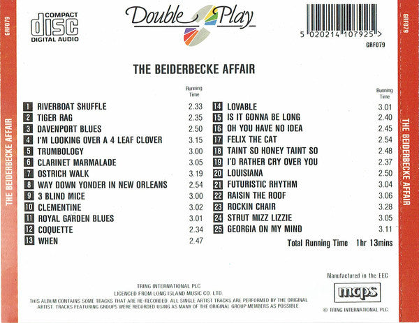 Bix Beiderbecke : The Beiderbecke Affair (CD, Album, Comp)