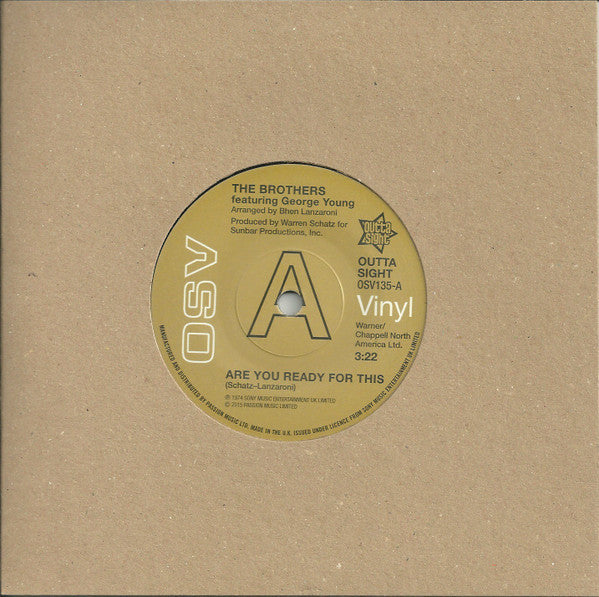 The Brothers Featuring  George Young (2) / The Trumains : Are You Ready For This / Ripe For The Pickin' (7", Promo)