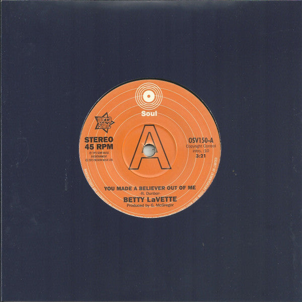 Bettye Lavette / Ujima : You Made A Believer Out Of Me / I'm Not Ready (7", Single, Promo, RE)