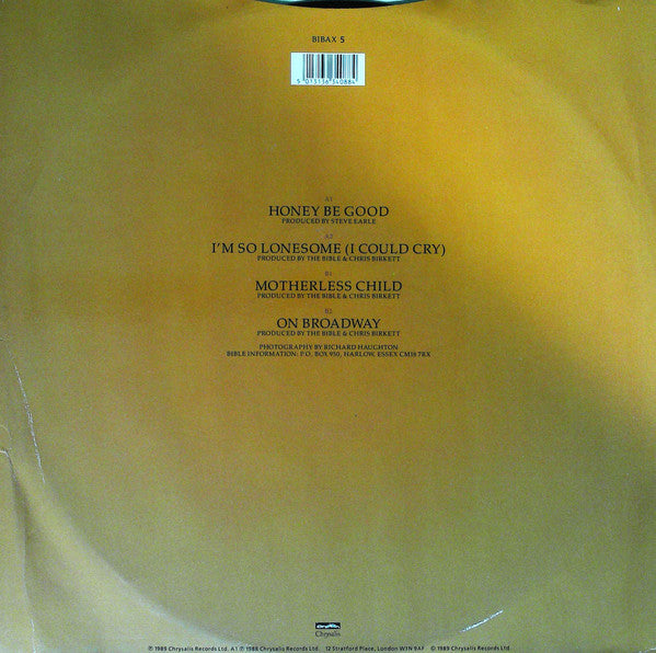 The Bible : Honey Be Good (12")