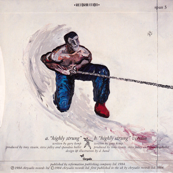 Spandau Ballet : Highly Strung (7", Single, Blu)