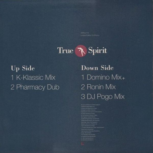 Carleen Anderson : True Spirit (The Remixes) (12", Single, Ltd, Promo)
