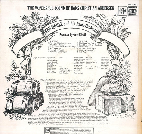 Ken Moule & His Radio Orchestra : The Wonderful Sound Of Hans Christian Andersen (LP)