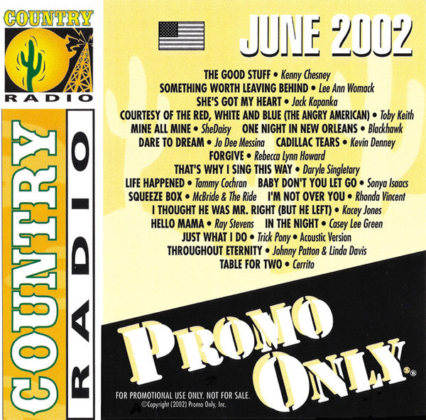 Various : Promo Only Country Radio: June 2002 (CD, Comp, Promo)