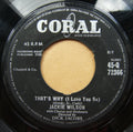 Jackie Wilson : That's Why (I Love You So) / Love Is All  (7")